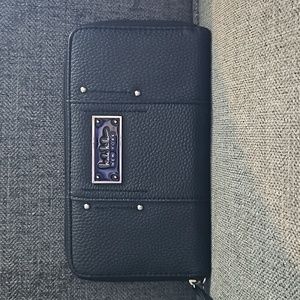 Nicole Miller studded zipper wallet. EUC
